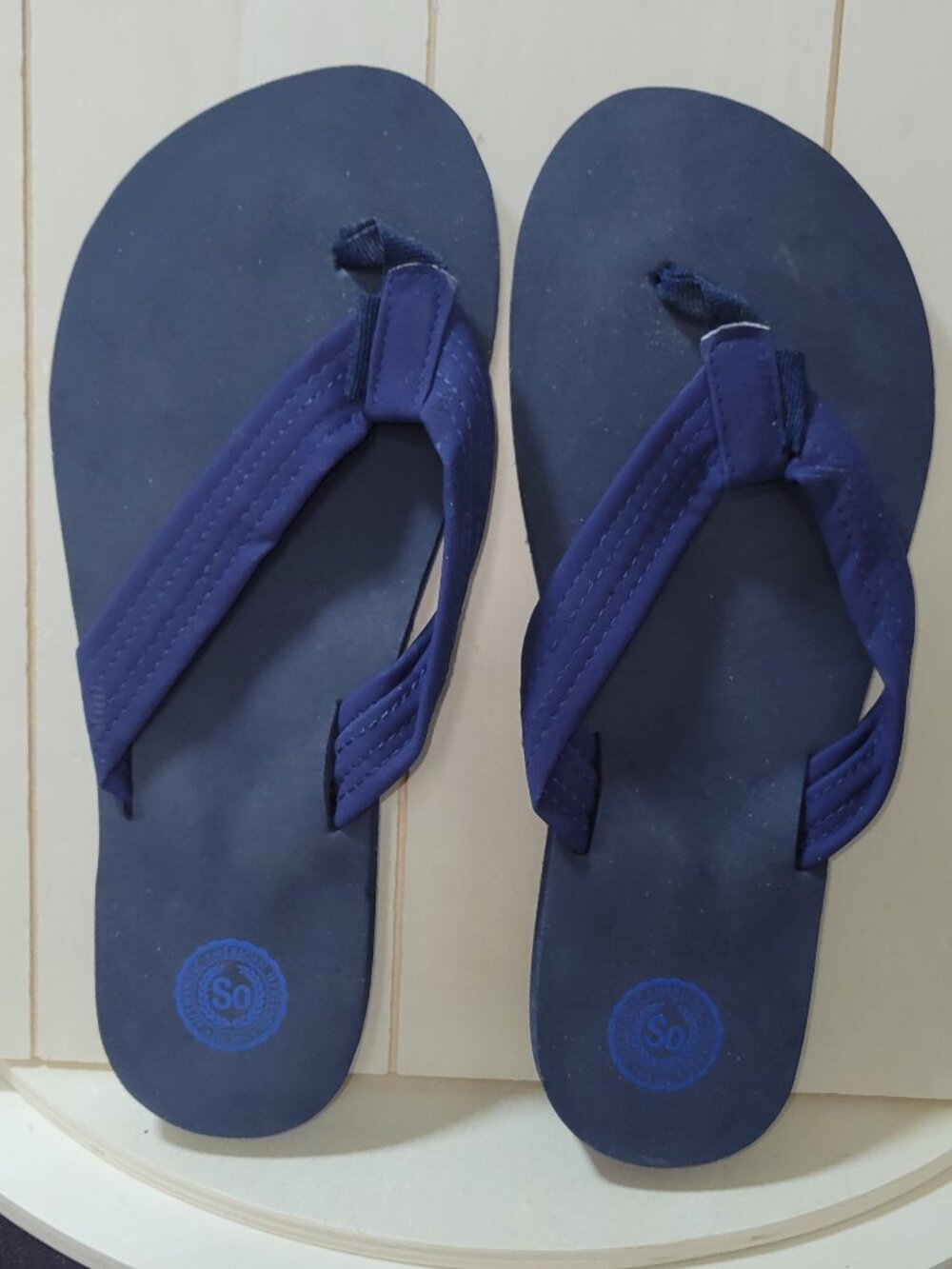 SO Dark Blue Thong Sandal
